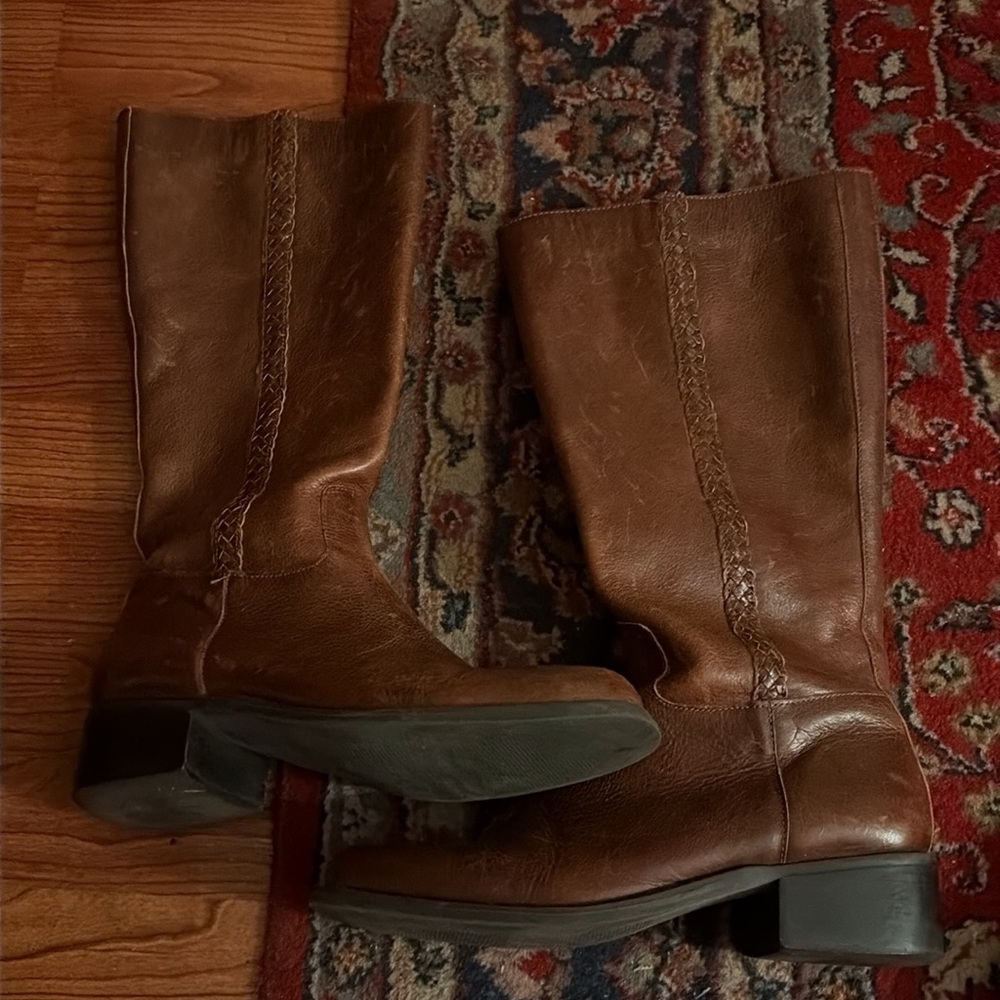 CIVICO Brazilian Genuine Leather Tall Western Riding Boots - Picture 2 of 7